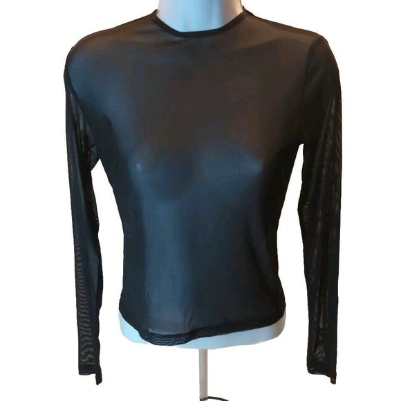 Current Mood Dolls Kill Sheer Long Sleeve Top XS NWT - Picture 1 of 5